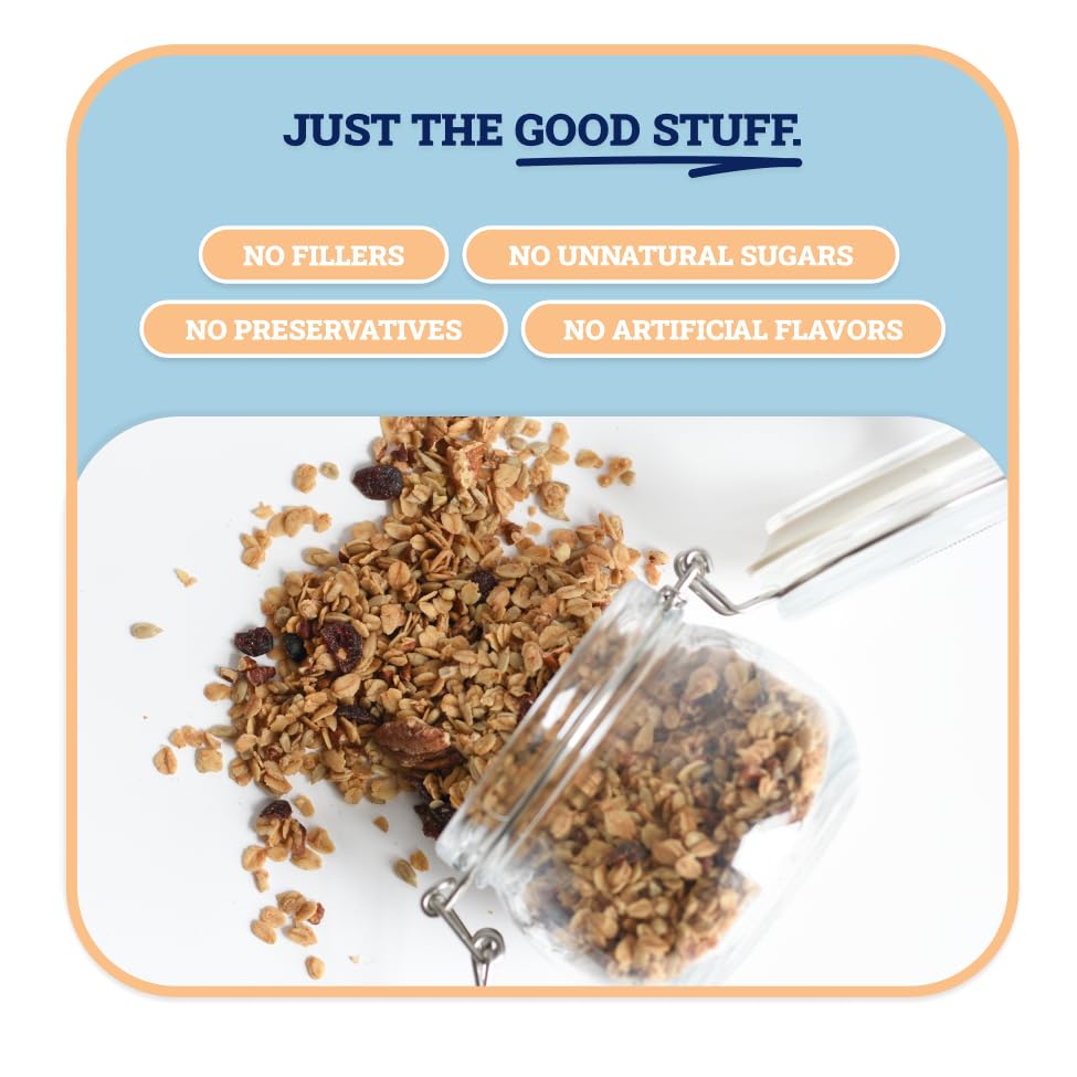 Sweet Dianeโs Granola โ Standard Size (12 oz): Organic, Low-Sugar, High-Fiber, Gluten-Free, Vegan, Delicious Breakfast and Snack Topper (Classic Size, Orange Cranberry)