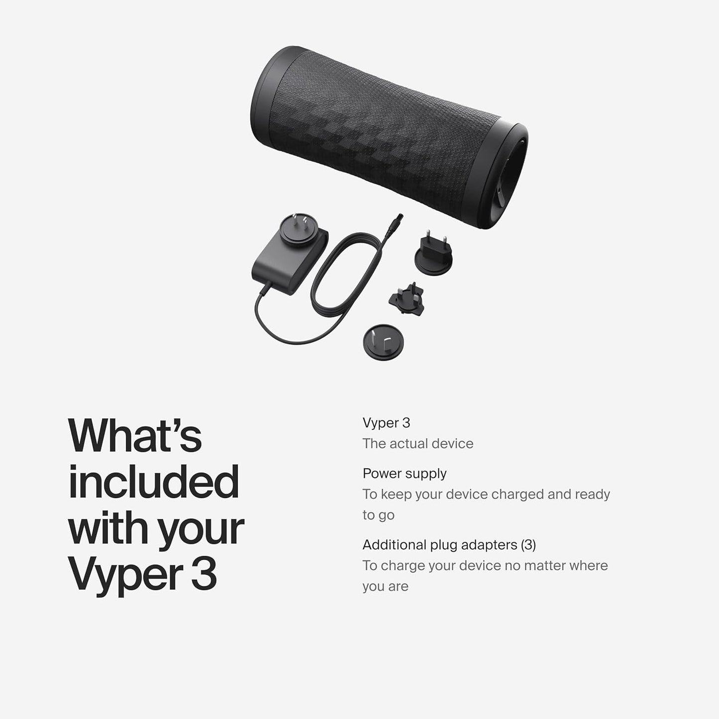 Hyperice Vyper 3 - Powerful High-Intensity Vibrating Foam Roller - Relieve Muscle Tension - Pre and Post Workout Recovery