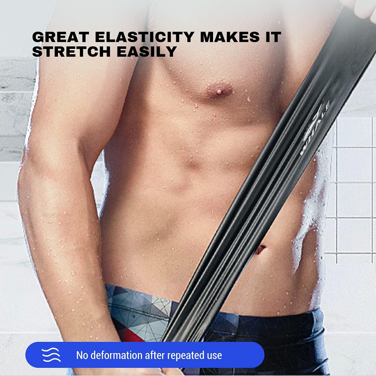 WHALE Extra Large Swim Cap for Women Men, Durable Silicone Swimming Hat with Ear Protection, Unisex Adults Bath Swimming Caps for Long Thick Curly Hair & Dreadlocks Braids Weaves Afro Hair