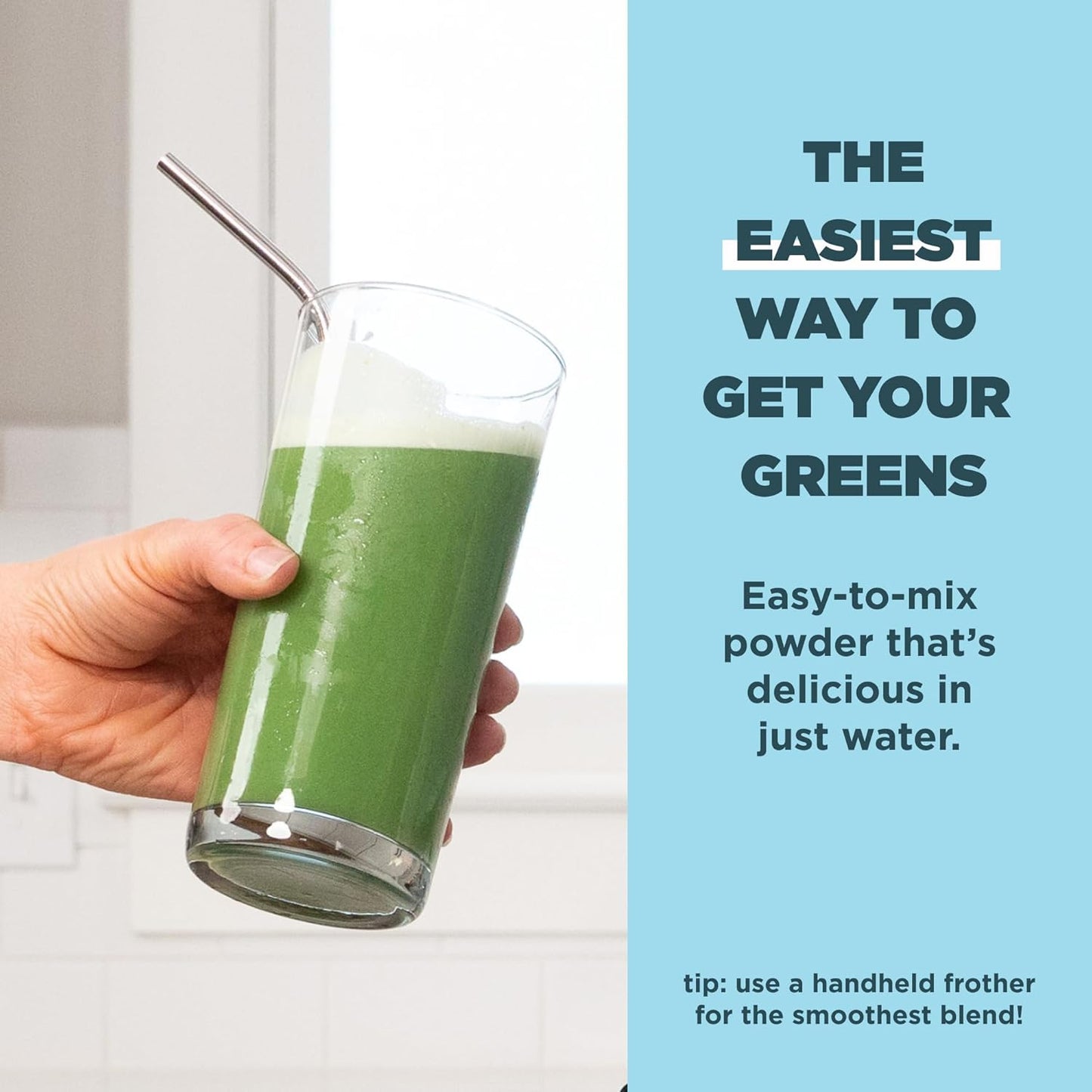 Ancient Nutrition Super Greens Powder, Organic Superfood Powder with Probiotics Made with Spirulina, Chlorella, Matcha, and Digestive Enzymes, 50 Servings, 14.1 oz