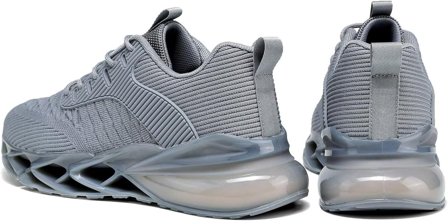 Men's Running Shoes Blade Tennis Walking Fashion Sneakers Breathable Non Slip Gym Sports Work Trainers