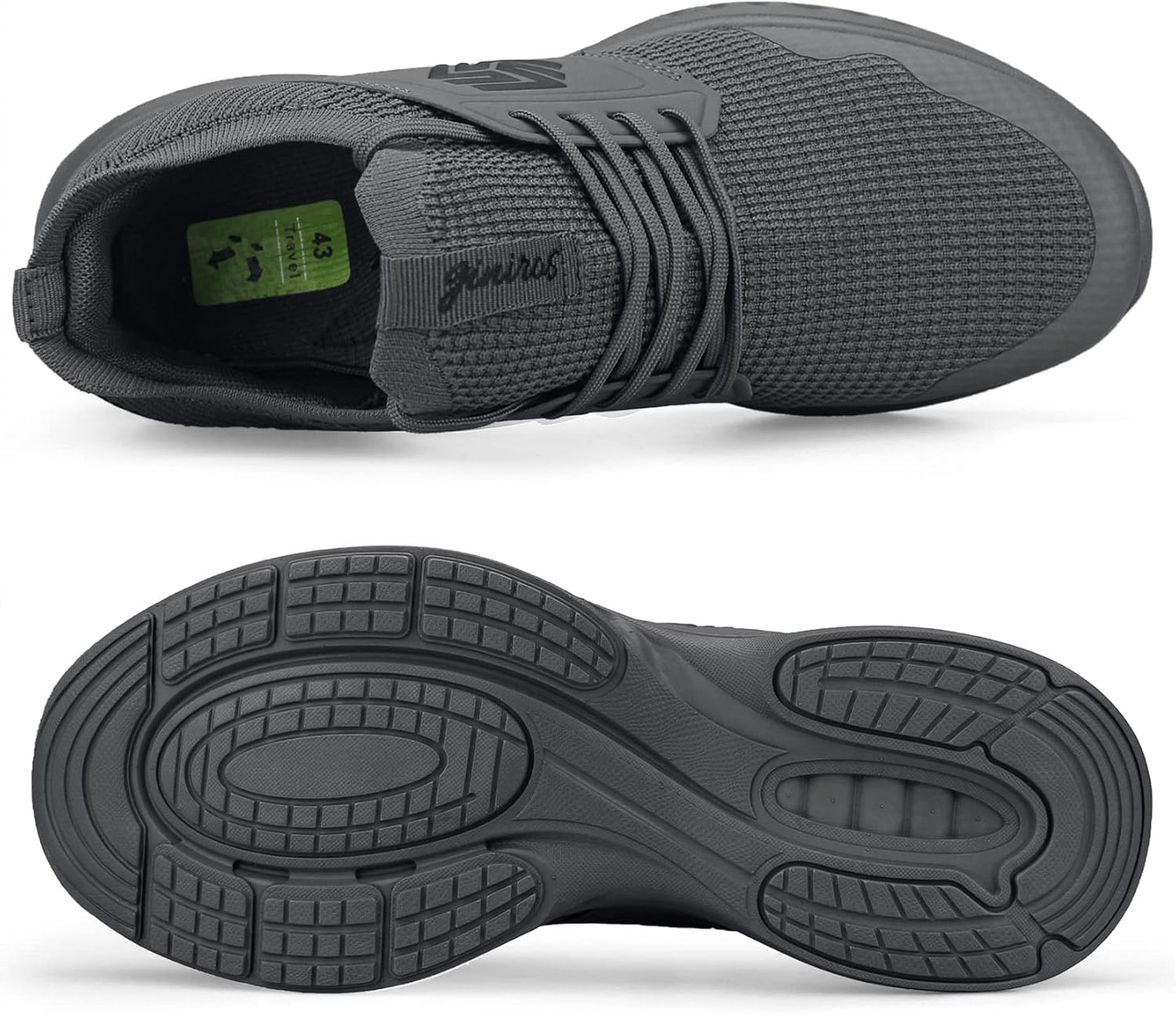 Mens Slip On Walking Shoes Non Slip Running Shoes Breathable Workout Shoes Lightweight Gym Sneakers