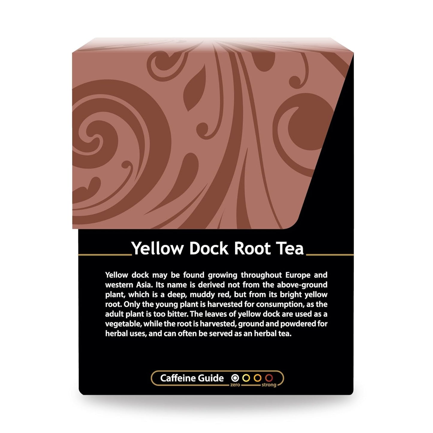 Organic Yellow Dock Root Tea – 18 Bleach-Free Tea Bags – Caffeine-Free Tea, Powerful Detoxifier That Supports a Healthy Gastrointestinal System, Good Source of Vitamins, Kosher