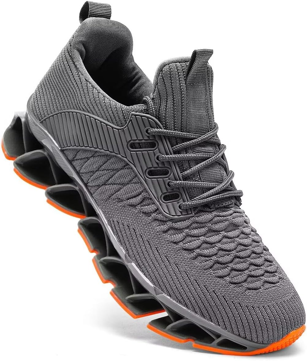 Mens Slip on Walking Running Shoes Blade Tennis Casual Fashion Sneakers Comfort Non Slip Work Sport Athletic Trainer