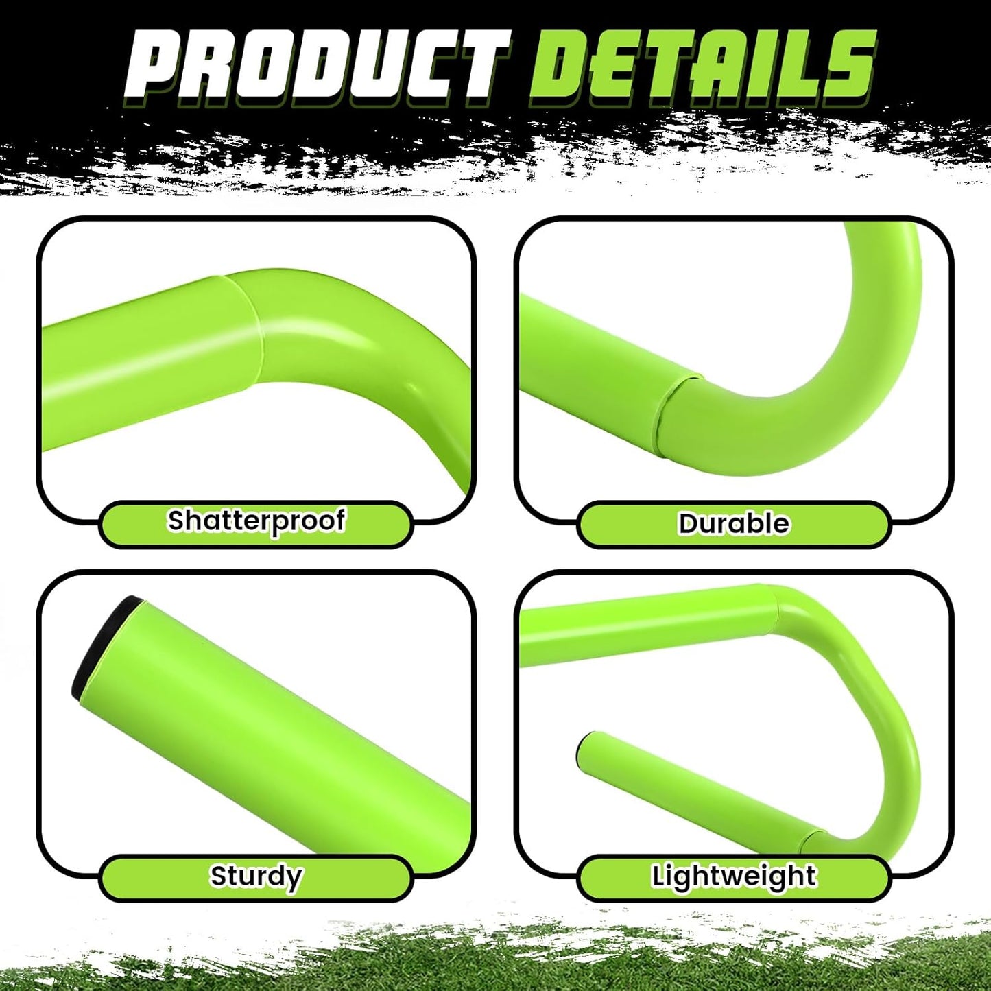 5 Pcs Speed Agility Training Hurdles Detachable Durable Equipment Plyometric and All Purpose Speed Training Hurdle Equipment for Athletes Soccer Basketball