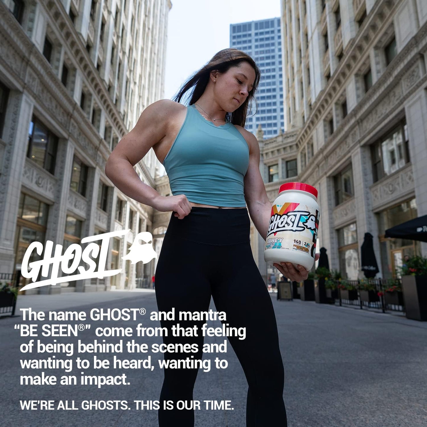 GHOST Whey Protein Powder, Peanut Butter Cereal Milk - 2LB, 26G of Protein - Whey Protein Blend - Post Workout Fitness & Nutrition Shakes, Smoothies, Baking & Cooking - Soy & Gluten-Free