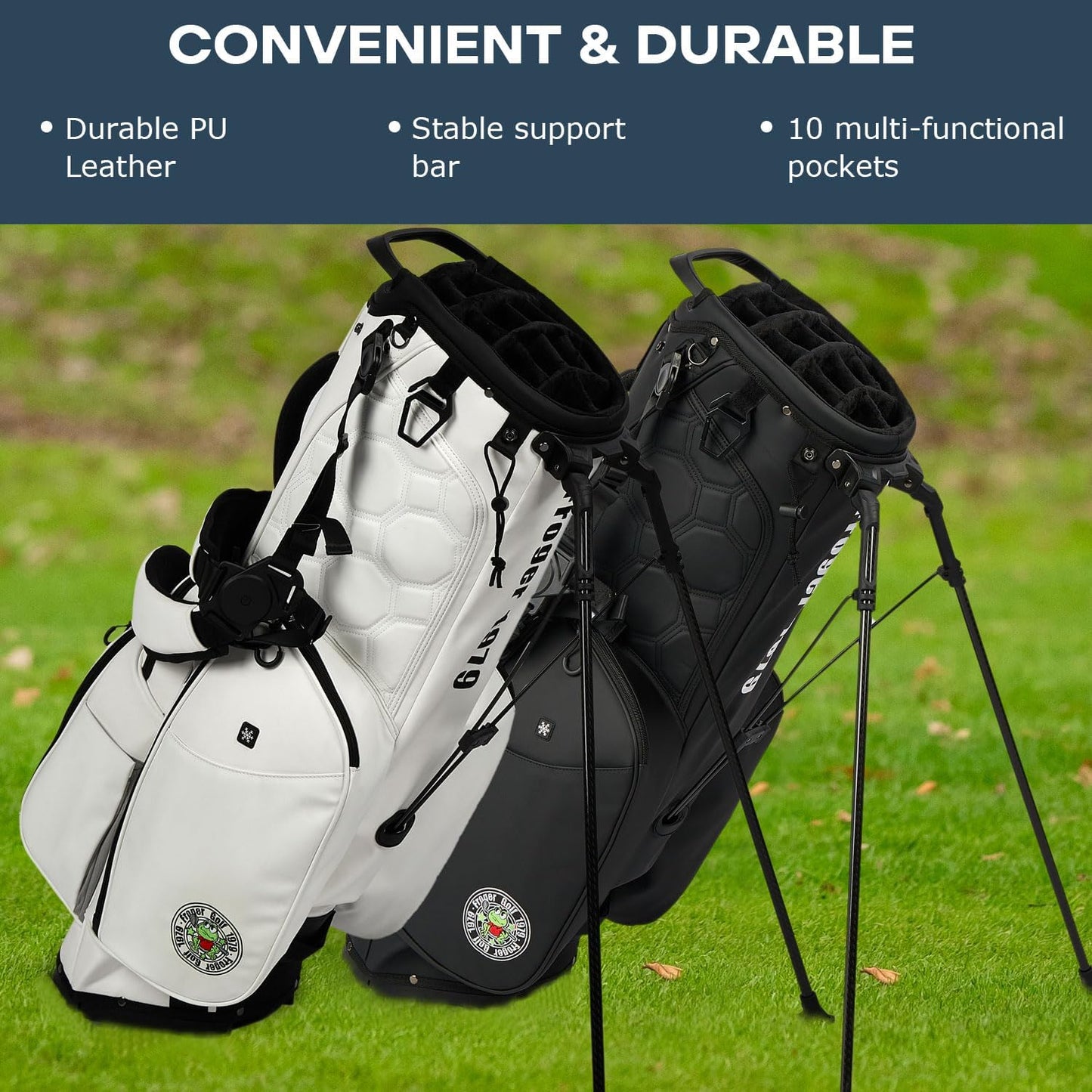 Golf Stand Bag - Lightweight Golf Bags for Men & Women, Standing Golf Bag Holds 14 Golf Clubs - 14-Way Dividers with Premium Materials & Magnetic Pocket