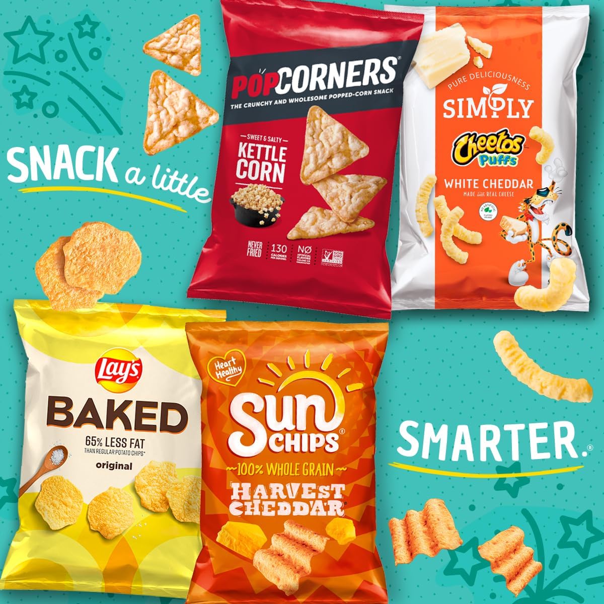 PopCorners Popped Corn Snacks, Spicy Queso, 1 Ounce Bags (Pack of 20) Packaging May Vary