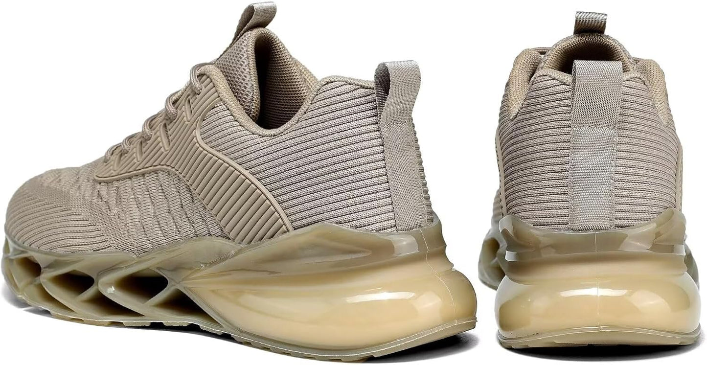 Men's Running Shoes Blade Tennis Walking Fashion Sneakers Breathable Non Slip Gym Sports Work Trainers