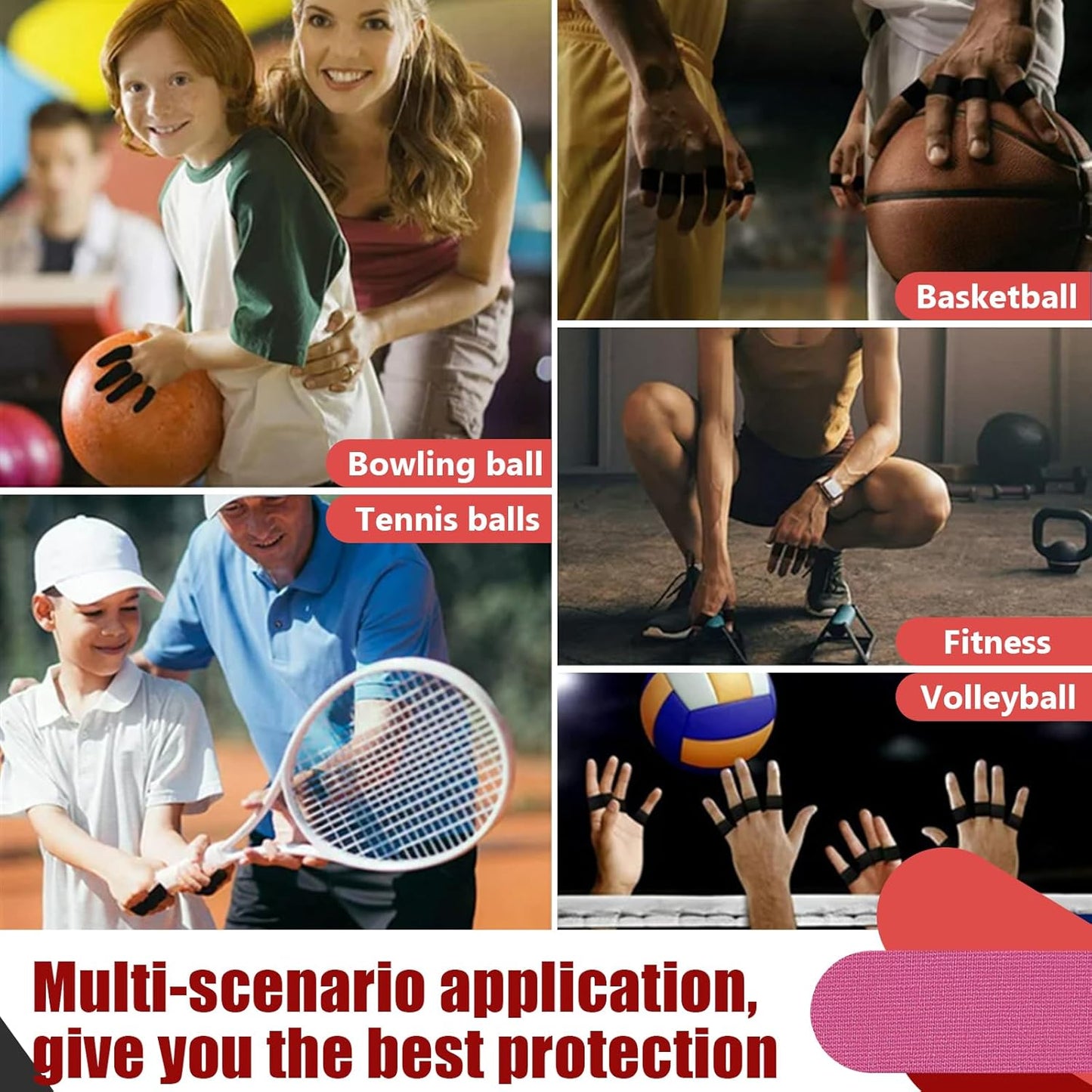 100 PCS Bowling Thumb Tape - Bowling Finger Tape - Thumb Tape Protector for Bowling(Multiple Colors, 1 x 2.8 Inches, Breathable)