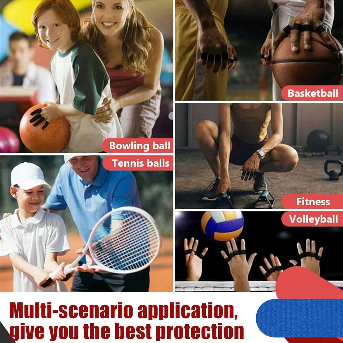 100 PCS Bowling Thumb Tape - Bowling Finger Tape - Thumb Tape Protector for Bowling(Multiple Colors, 1 x 2.8 Inches, Breathable)