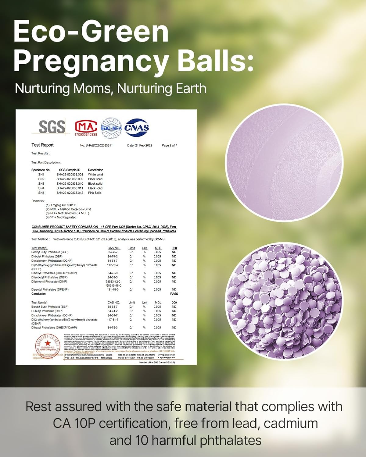 YOTTOY Pregnancy Ball - 1.8mm Thick Birthing Ball for Maternity Physio and Birth Preparation, Yoga and Exercise for Pregnancy - Includes Pump