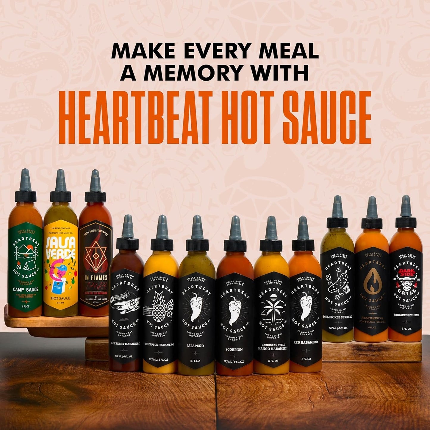 Heartbeat Hot Sauce Co. | In Flames Extra Hot Red Habanero, 6 oz.