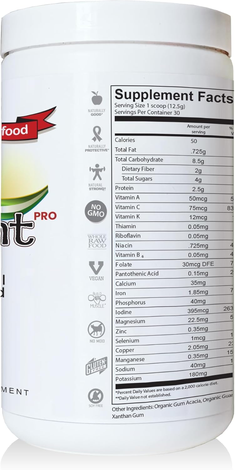 SlimPlant Pro - All Natural Superfood Protein Powder w/ 35 Vitamins, Minerals, and Whole Food-Sourced Ingredients (13.2 Ounces)