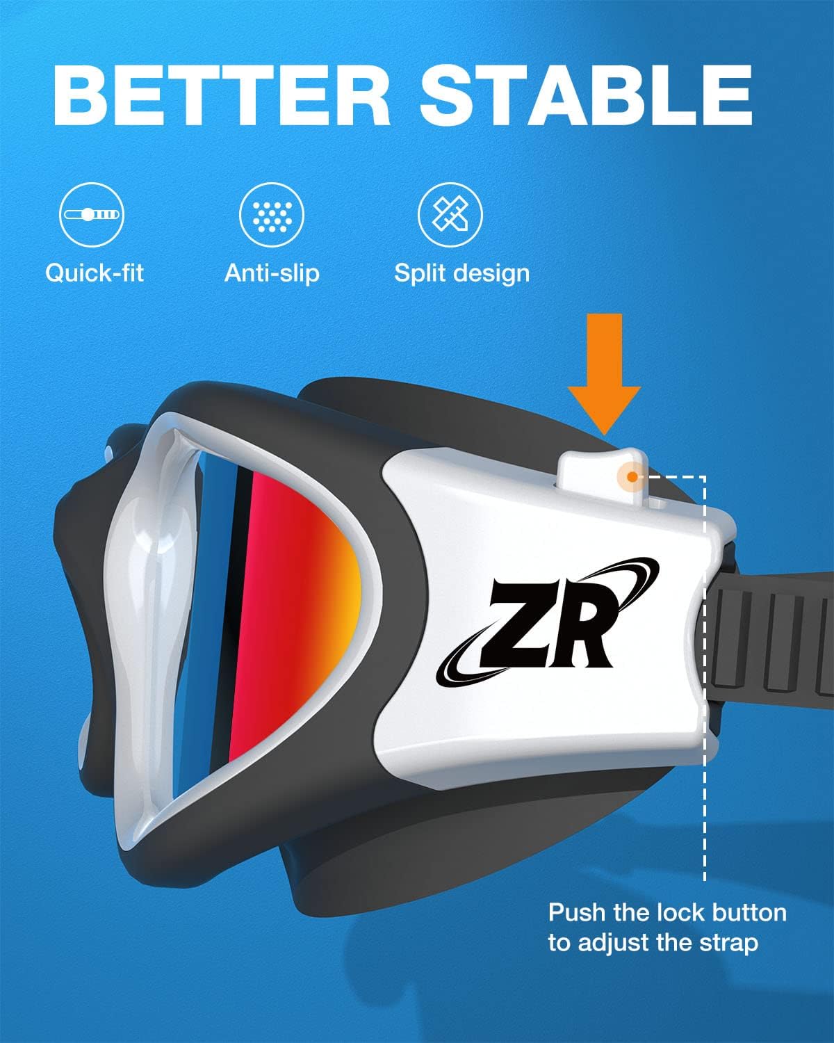 ZIONOR G1 Polarized Swimming Goggles for Unisex Adult Women Anti Fog 100% Anti UV Diving Goggles