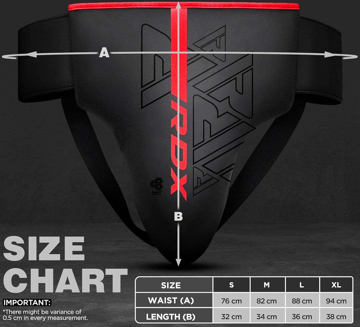 RDX Groin Protector for Boxing, Muay Thai, Kickboxing and MMA Fighting, Maya Hide Leather Abdo Gear for Martial Arts Training, Men Jockstrap Abdominal Protector for Sparring, Taekwondo and Grappling