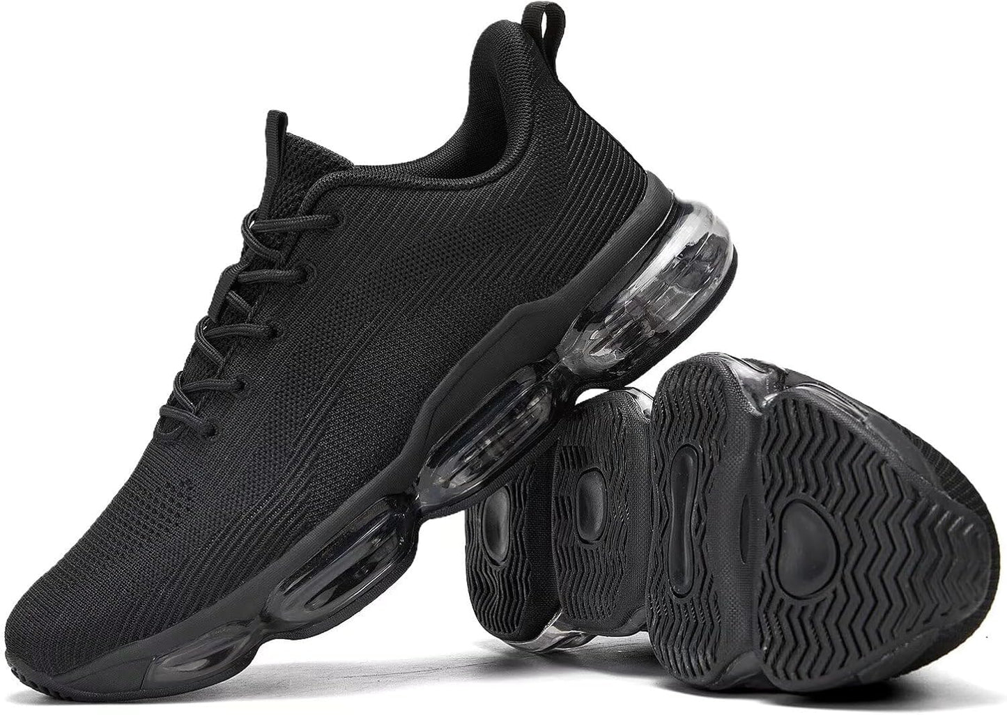Mens Running Shoes Air Low Top Comfort Walking Lace Up Sneakers Breathable Fashion Tennis Sport Gym Fitness Cross Trainers