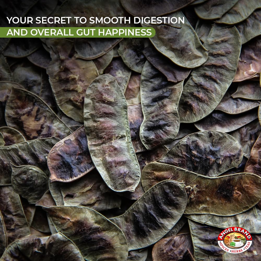 Angel Brand Senna Pods - 0.5 Pouch, Pack of 3 - Senna Pods for Tea and Traditionals Uses.