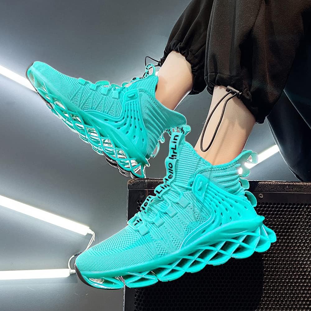 Hello MrLin Men's Running Shoes Non Slip Athletic Tennis Walking Blade Type Sneakers Hip Hop