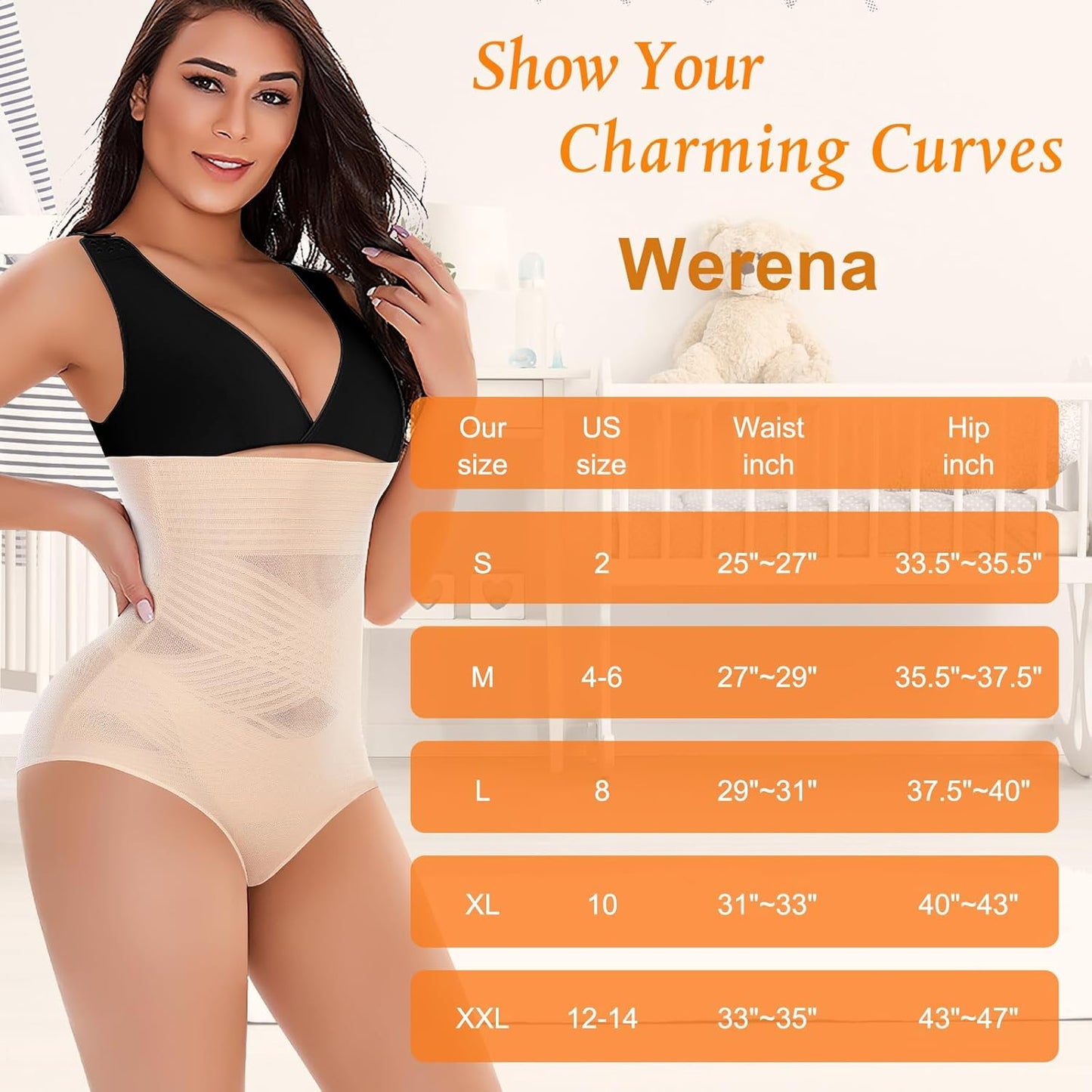 Tummy Control Shapewear Panties for Women High Waisted Body Shaper Slimming Shapewear Underwear Girdle Panty