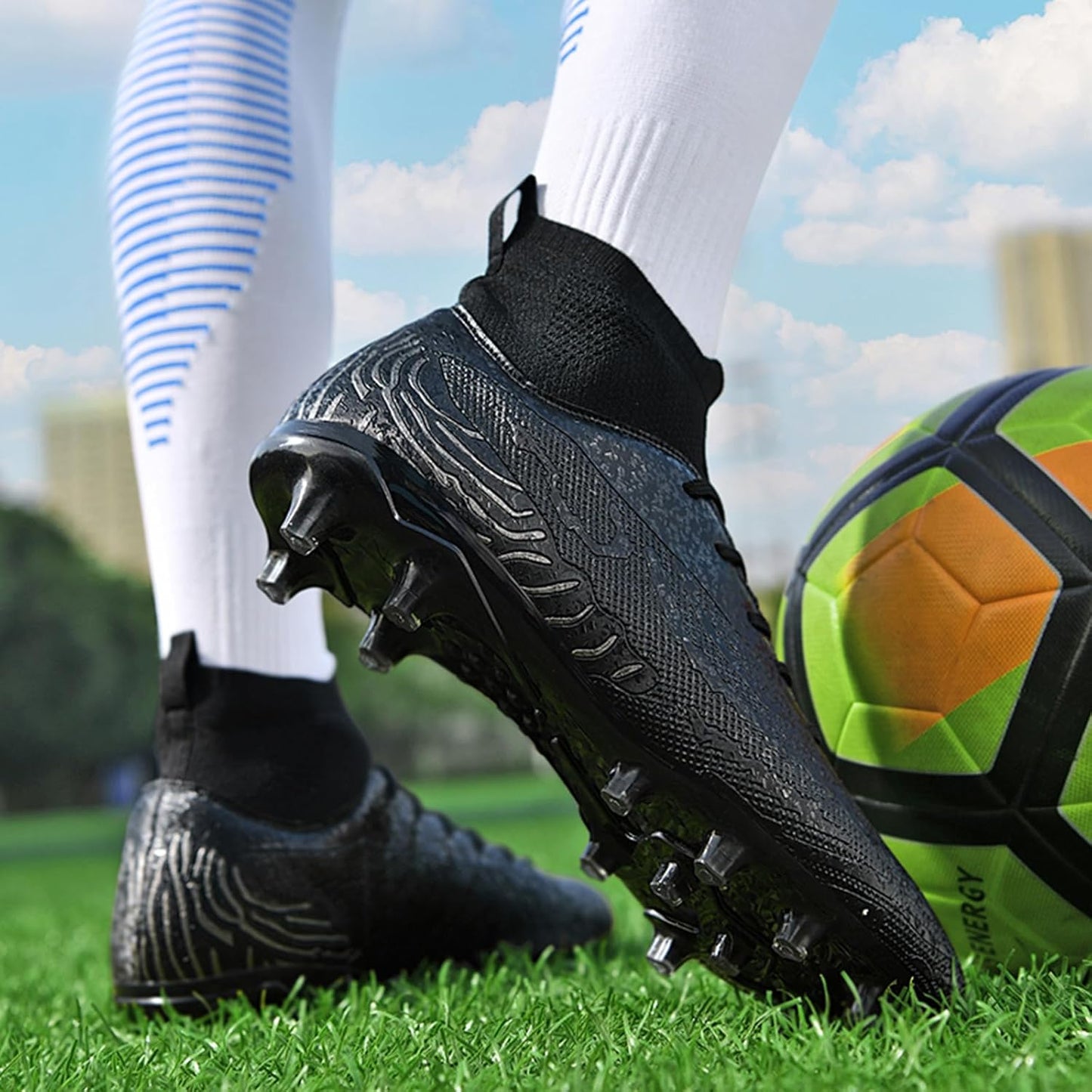 Mens Soccer Cleats Womens Indoor Soccer Shoes Wide Baseball Turf Shoes Adult Youth Rugby Shoes Big Boys Small Spikes AG TF Football Boots