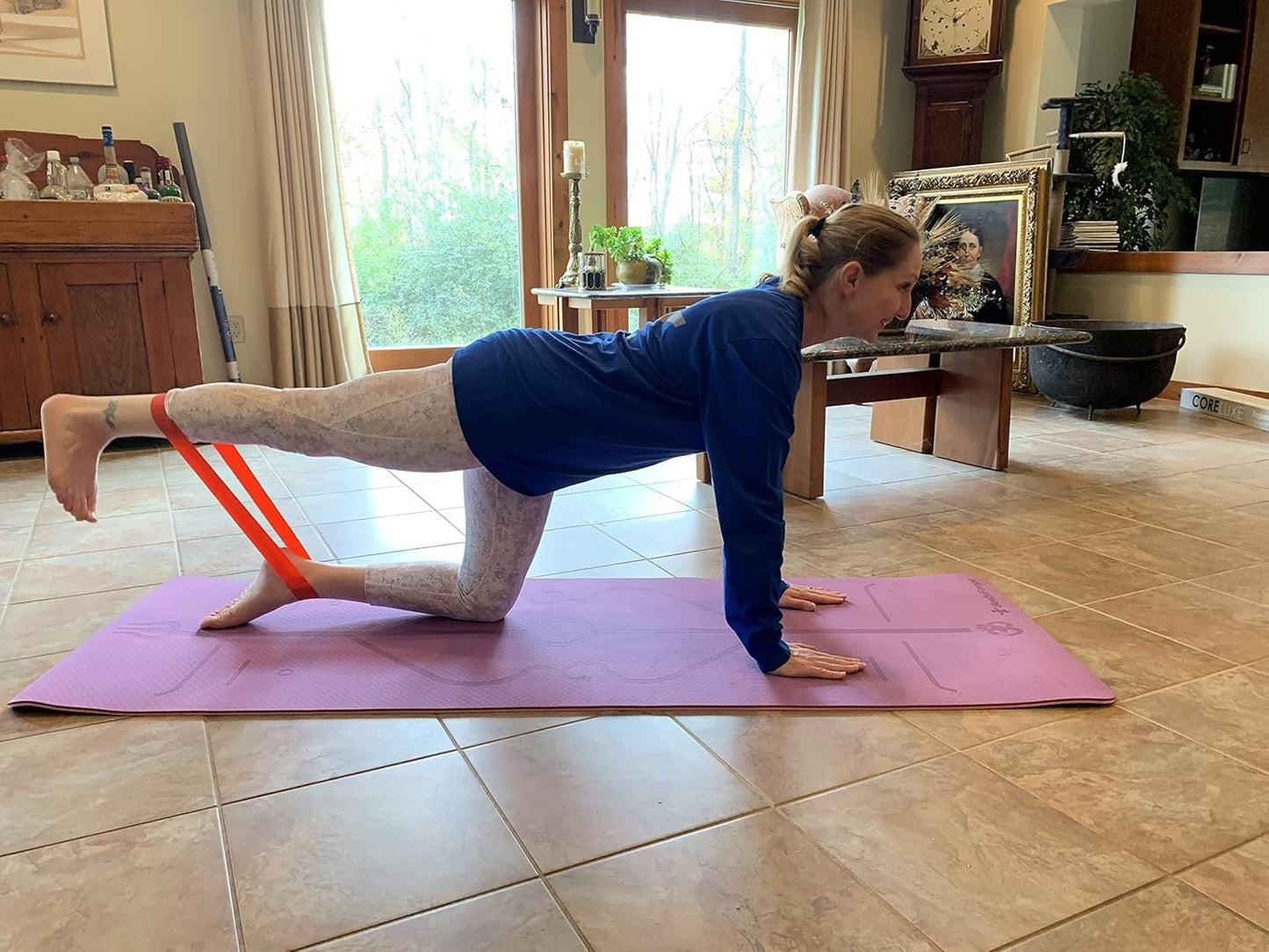 BodyForge Resistance Bands for Working Out for Women Men for Exercise Bands Resistance Bands for Legs Bands for Working Out Hip Thigh Glute Bands with Instruction Guide and Carry Bag, Set of 5