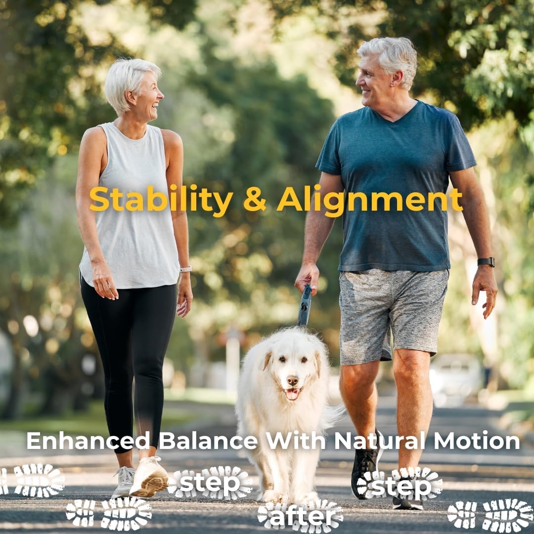 VKTRY Silver Performance Insoles, Carbon Fiber Composite Inserts for Everyday & Active Lifestyle - Lightweight, Comfortable, Structured Arch Support, Shock Absorption, Energy-Return, Anti-Fatigue