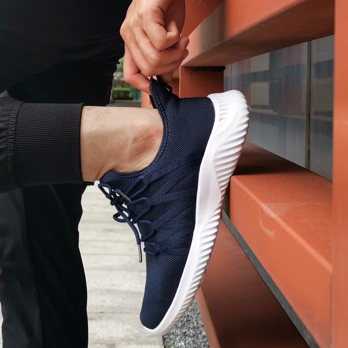 Feethit Mens Slip On Running Shoes Breathable Lightweight Comfortable Fashion Non Slip Sneakers for Men