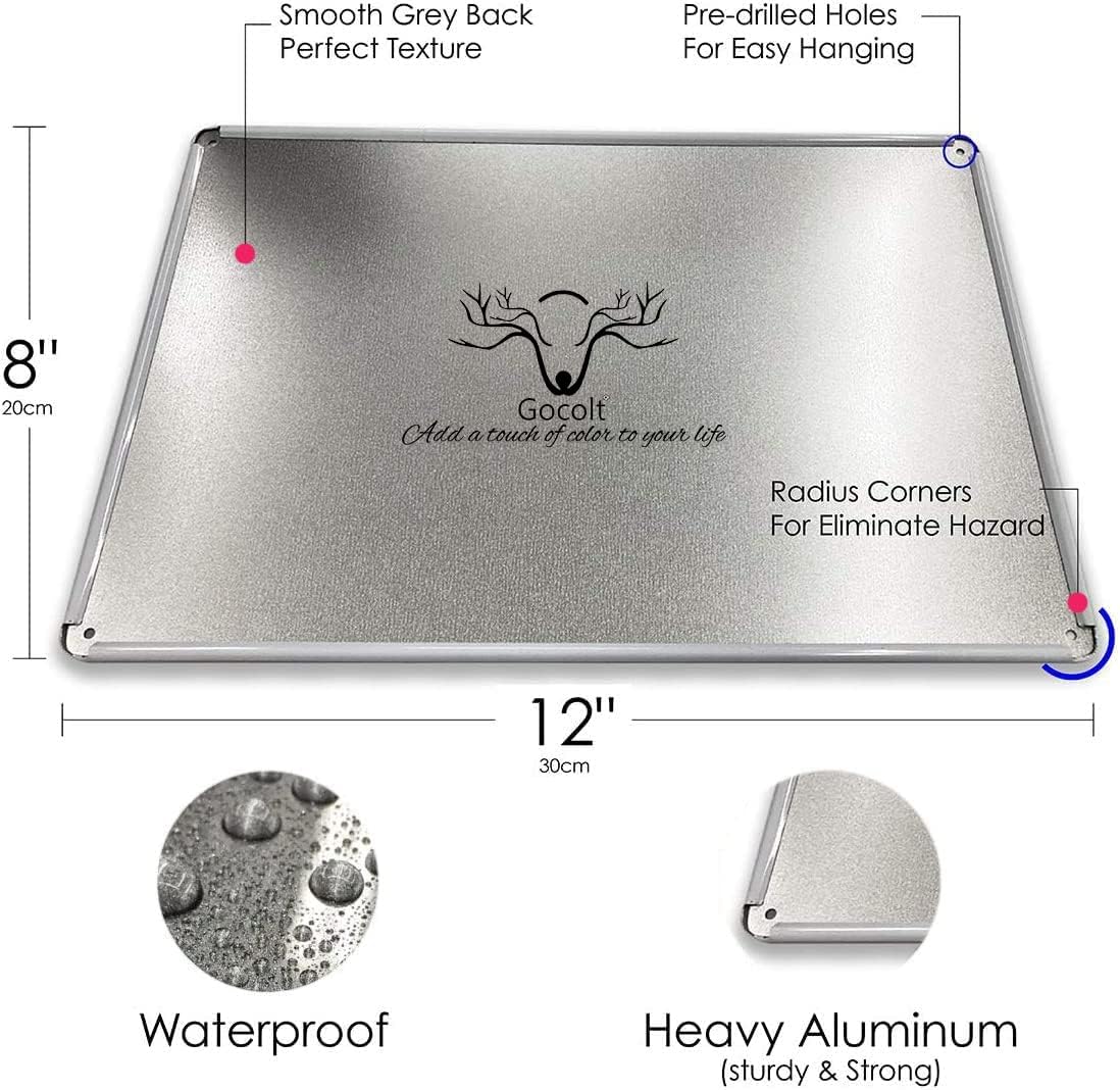 Gocolt Fun Laundry Sign - Vintage Home Decor Unique Accessory Tin Painting Signs - Fits Wall Mounts - Wash-Dry-Fold-Repeat 12x8 Inch