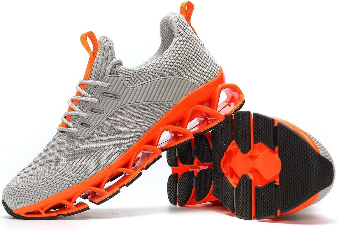 Men's Slip on Walking Running Shoes Blade Tennis Casual Fashion Sneakers Comfort Non Slip Work Sport Athletic Trainer