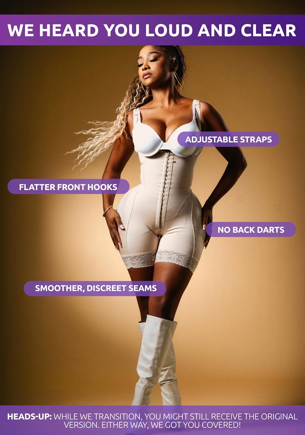 Snatched Body - Women's Stage 2 Faja Colombians with Bra Shapewear - BBL Post Surgery Garment - Reductoras Moldeadoras