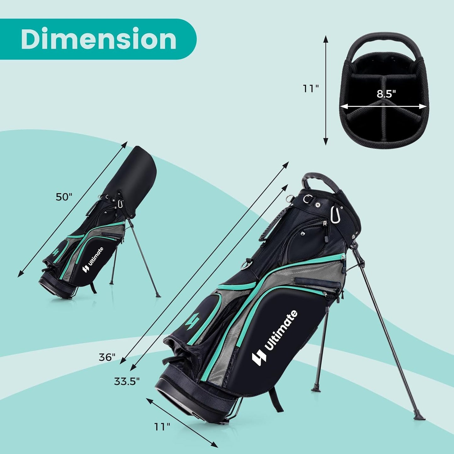 ULTIMATE Men's Complete Golf Club Set – Right-Handed, 9/11-Piece Full Set Including 460cc #1 Driver, #3 Fairway Wood, Hybrid, #6, #7, #8, #9, #P Irons, and a Precision Putter