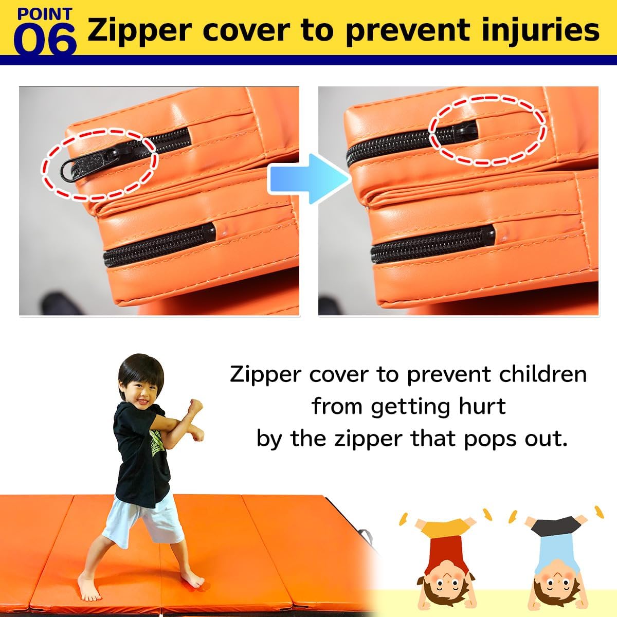 KaRaDaStyle Gymnastics Mat Folding Stretch Mats 71"x31"x2" Exercise Muscle Training Children Play Horizontal Bar Mat Yoga Sports Soundproof Home Use