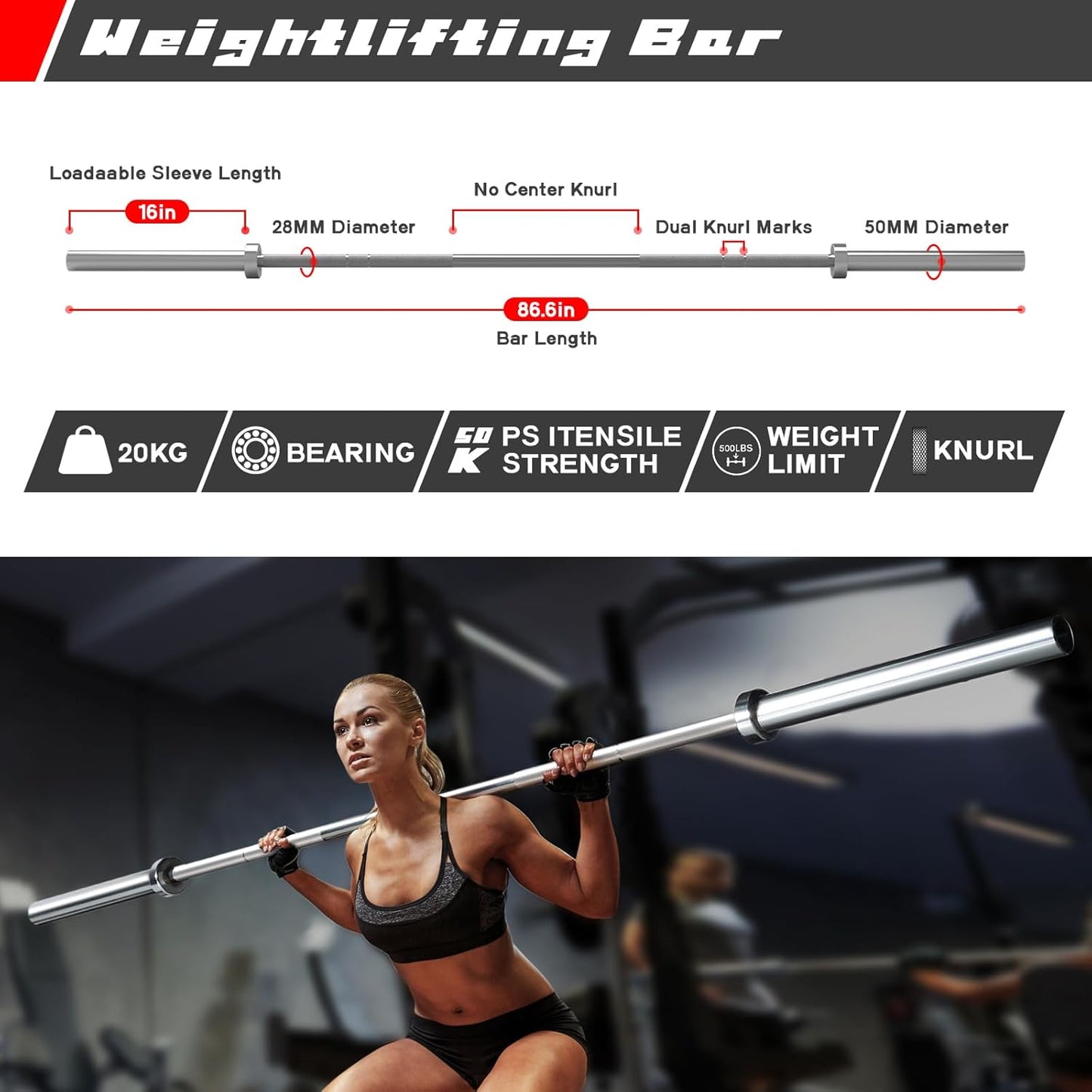 RitFit Power Cage with Optional LAT PullDown/Cable Crossover, 1000LB Squat Rack for Home & Garage Gym, with Weight Storage Rack and More Training Attachments, ASTM-Certified