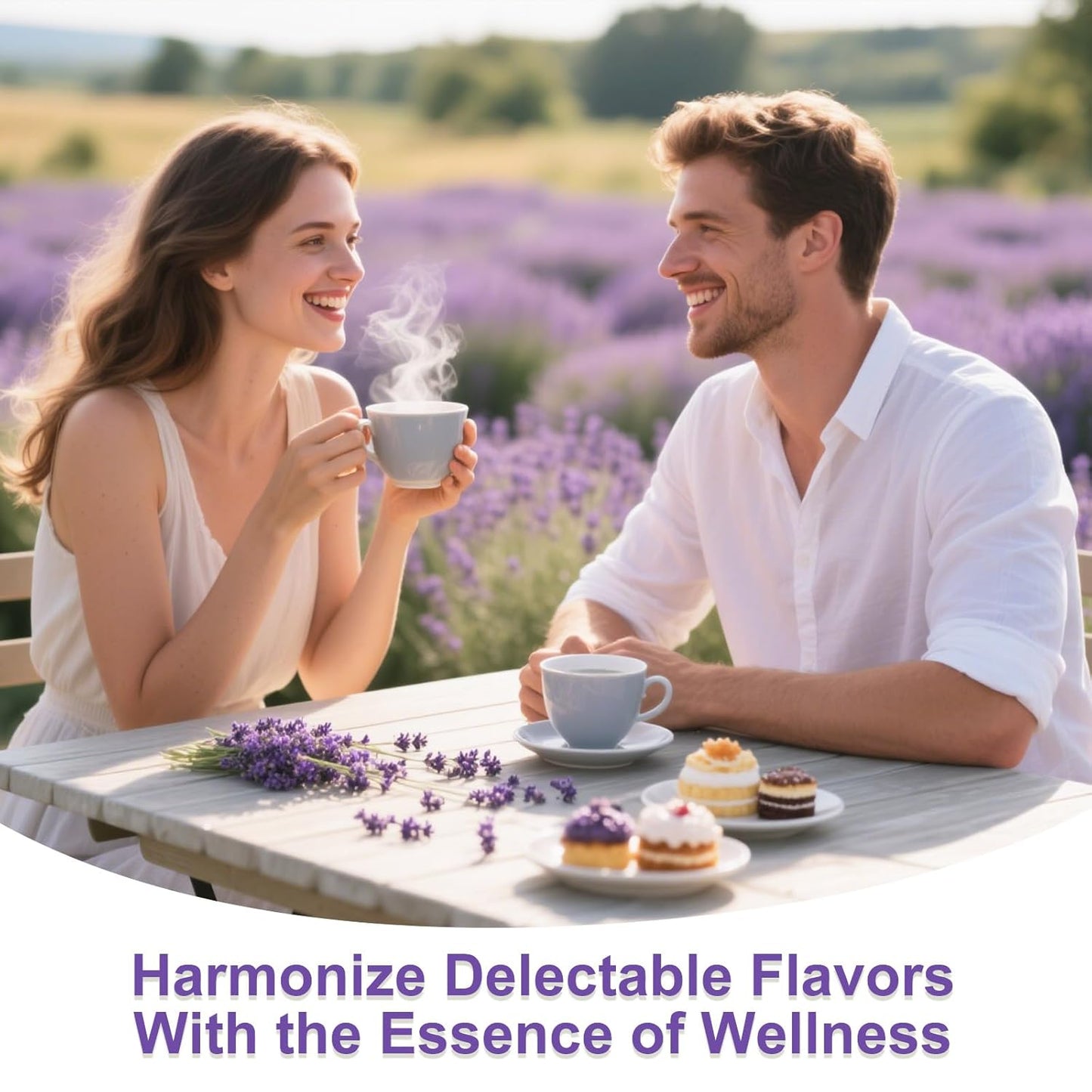 TEARELAE - Lavender Tea, 40 Count - Premium Dried Lavender Flower Tea Bags for Stress Relief - Aromatic Wellness - Non-GMO - Caffeine-Free