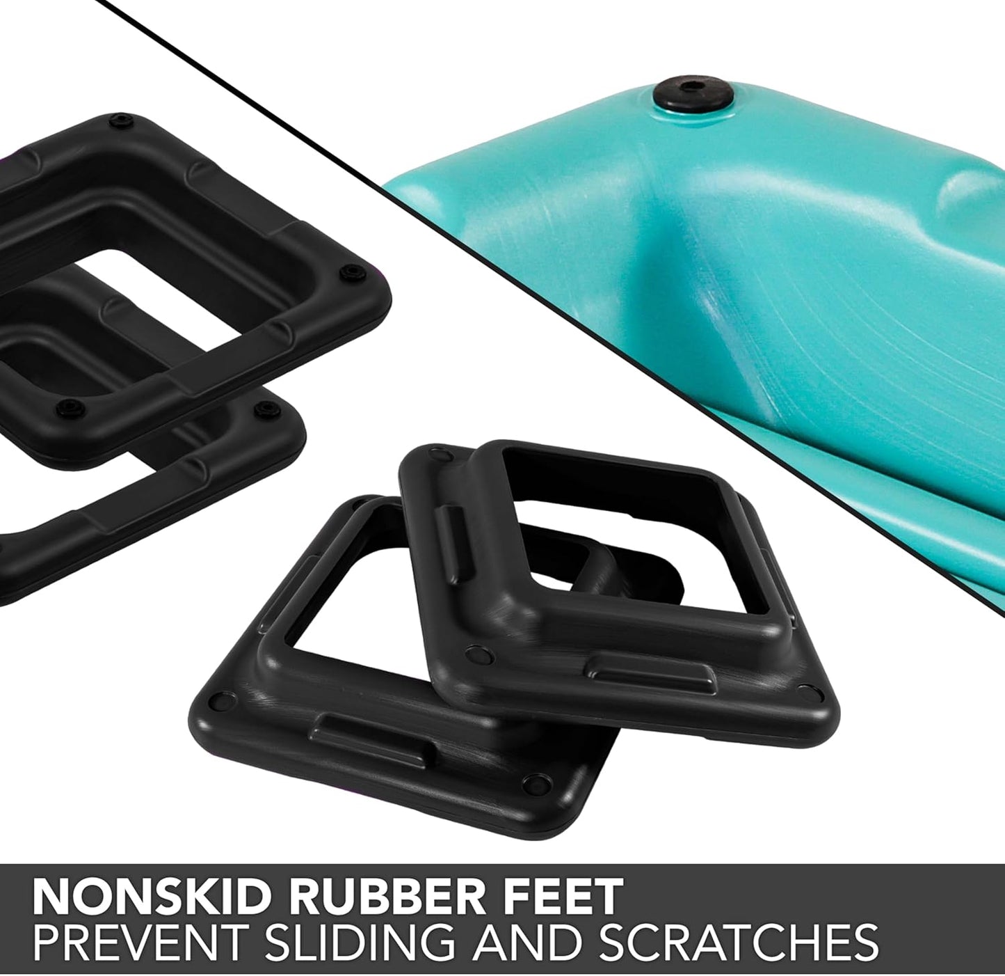 The Original STEP Exercise Step Platform, Health Club Size Stepper for Exercise at Home with 4 Stackable Risers for Height Adjustments