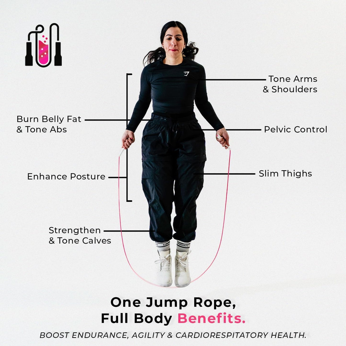 Premium Tangle-Free Jump Rope for Men & Women | Adjustable 10ft Skipping Rope | Ideal for Boxing, CrossFit & Cardio Training | Speed Rope for Fitness & Double Unders | Shatterproof Ergonomic Handles | Durable 5mm Cord