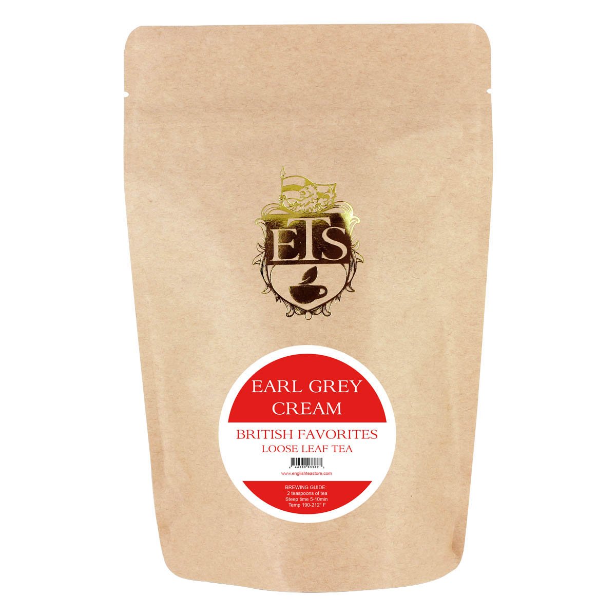 English Tea Store Earl Grey Cream Loose Leaf Tea Pouches - 4oz | Bergamot with Vanilla Notes | Ceylon Black Tea | Smooth Flavor | Rich Aroma