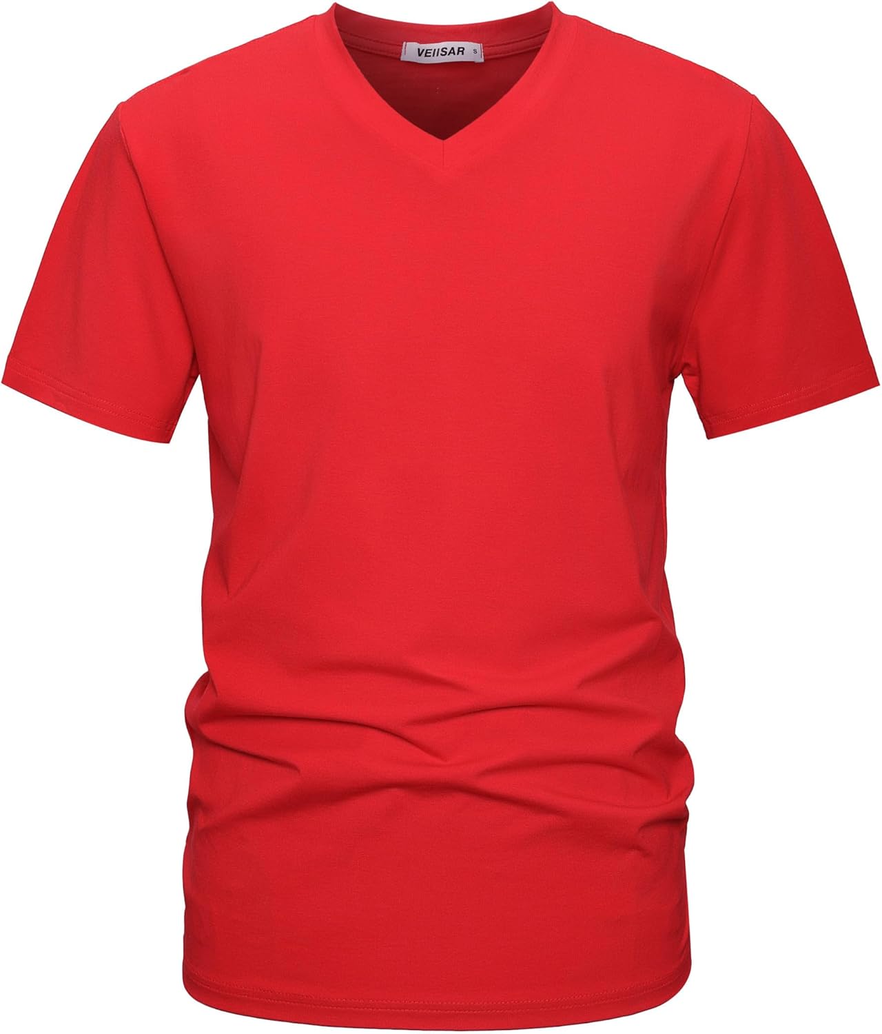 VEIISAR Premium V Neck T Shirts for Men - Modern Fitted Tees Vneck Undershirts