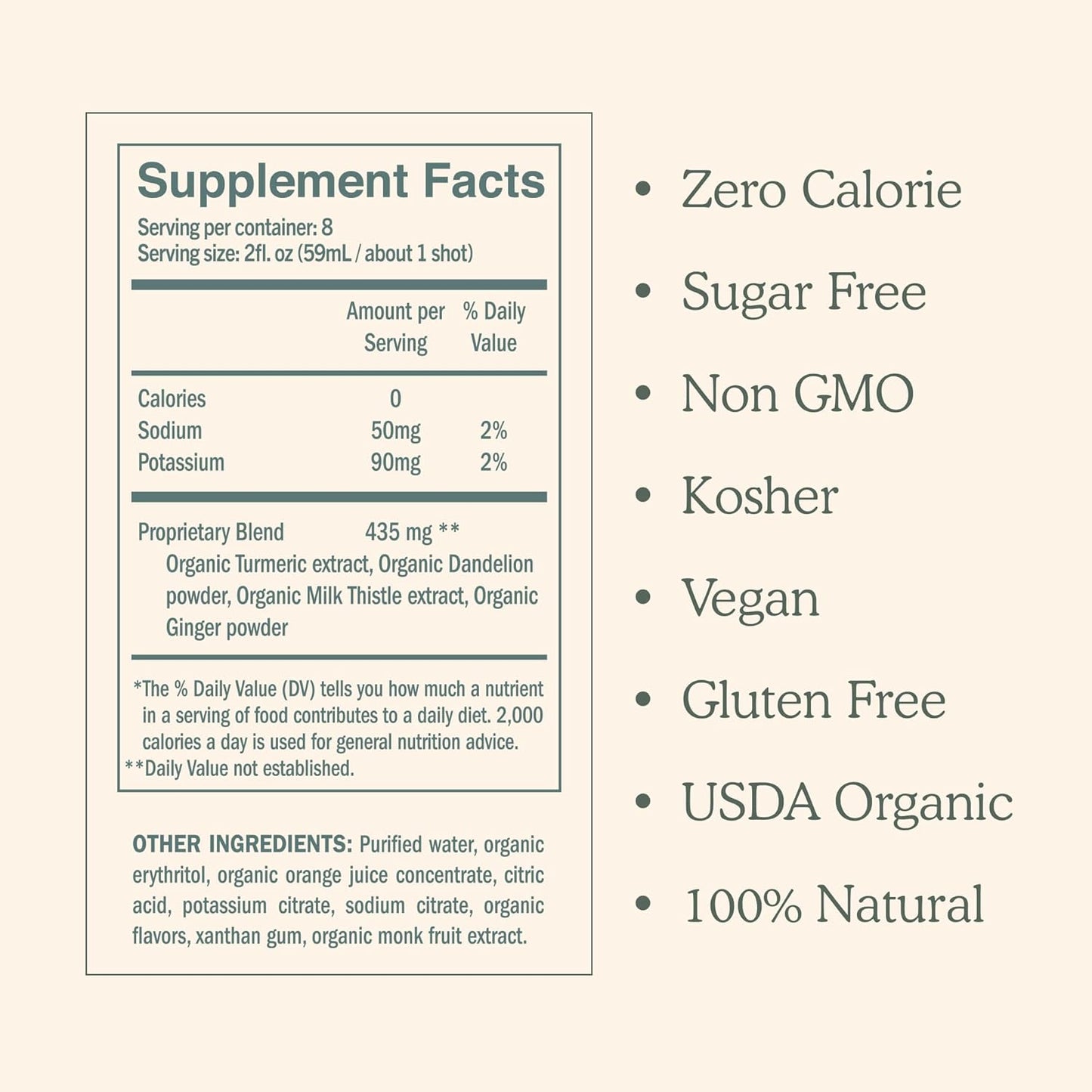 for Your Liver Cleanse Detox & Repair, Organic Milk Thistle Supplement with Turmeric, Dandelion, Ginger, and Orange, Promotes Optimal Liver Function,16oz Bottle, 3 Pack (3 Weeks Supply)
