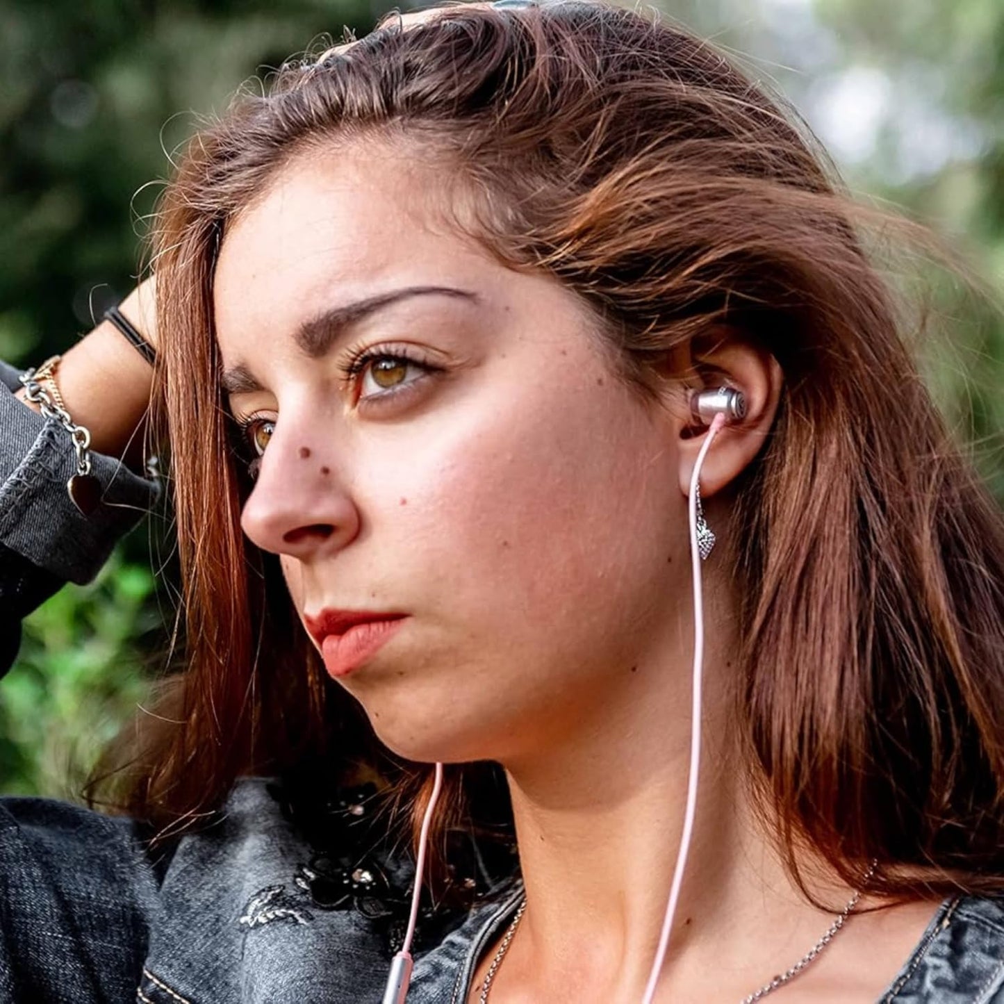 LUDOS Clamor USB C Headphones for iPhone 17 16 15 Pro Max Plus Air iPad Pro, 5 Years Warranty, USB-C Earbuds for Samsung Galaxy S24 S23 Ultra S22 S21 FE S20 A55 A54 A53, USB Type C Earphones - Pink