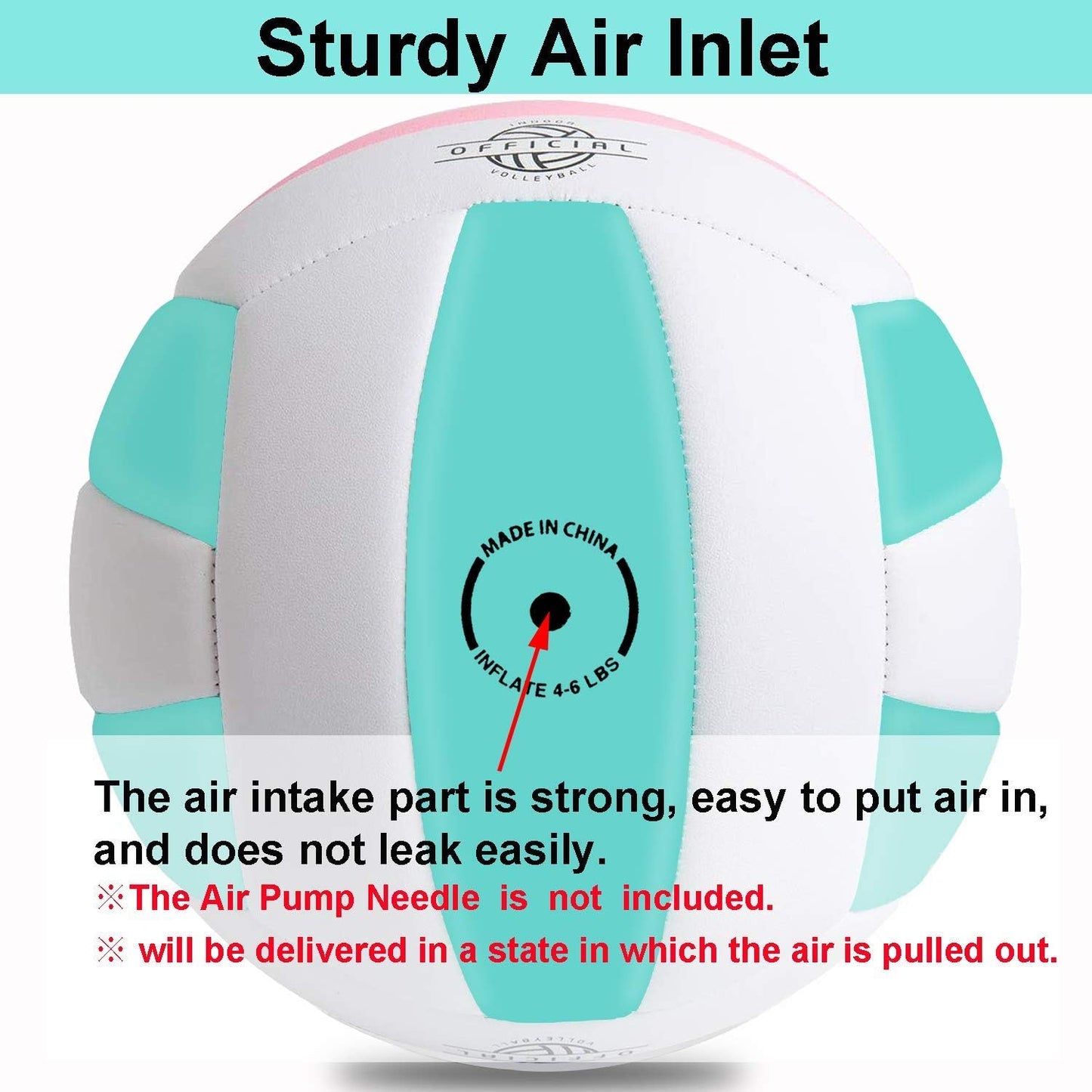 EVZOM Super Soft Volleyball Beach Volleyball Official Size 5 for Outdoor/Indoor/Pool/Gym/Training Premium Volleyballs Equipment Durability Stability Sports Ball