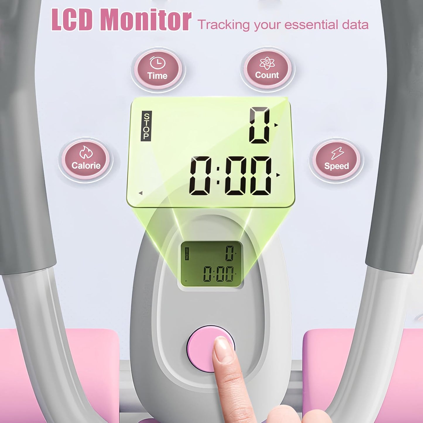 EPHESPORT Multifunctional Ab Machine, Adjustable Ab Workout Equipment, Ab & Sit Up Machine for Stomach Workout, Foldable Abdominal Trainer With Knee and Back Protection, Full Body Workout for Home Gym