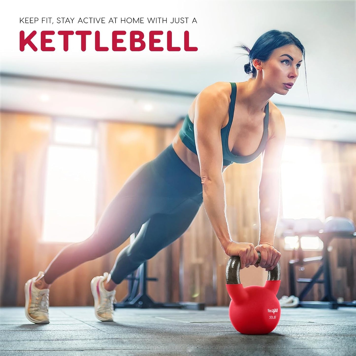 Yes4All Kettlebells 5lbs-65lbs & Kettlebell Sets Adjustable Weights, Kettlebell for Weight Training, Home Workout Equipment with Secure Grip for High Rep, Exercise Equipment