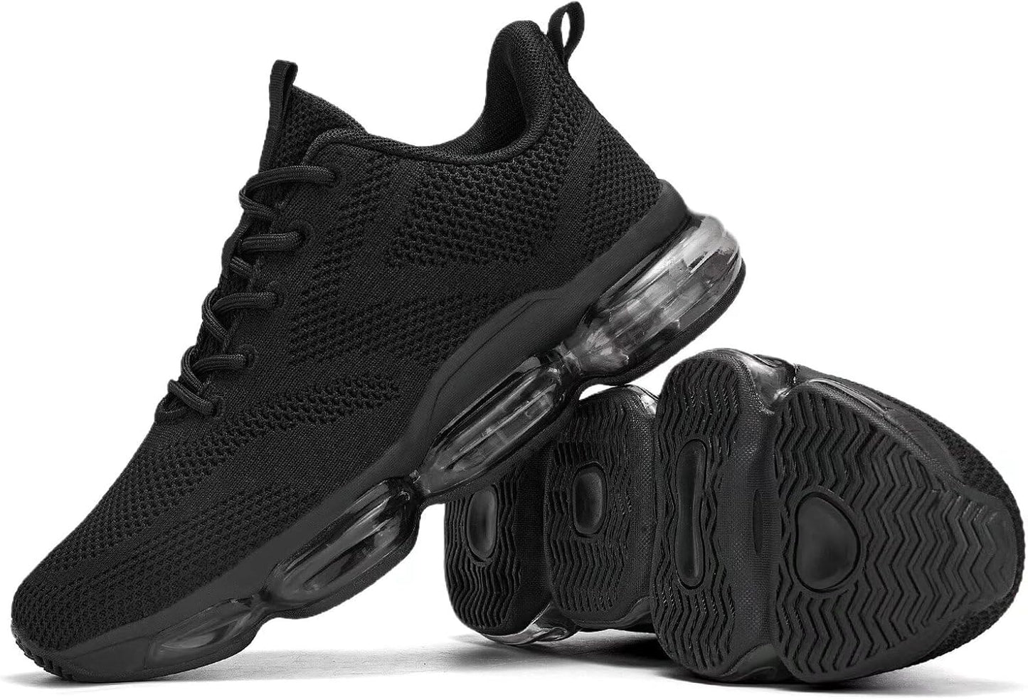 Mens Running Shoes Air Low Top Comfort Walking Lace Up Sneakers Breathable Fashion Tennis Sport Gym Fitness Cross Trainers