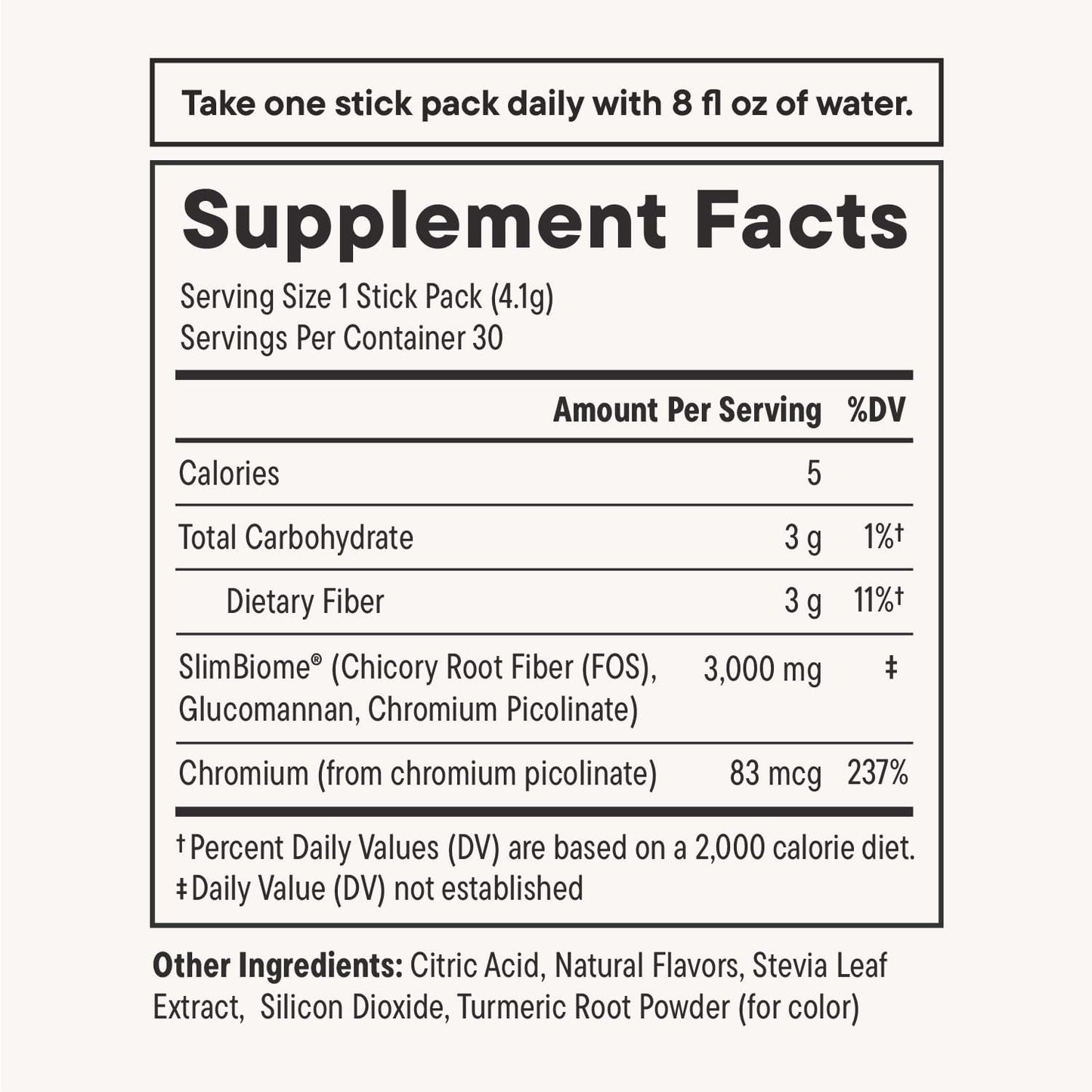 Nouri Daily FeelFull Prebiotic Fiber Drink Mix | Supports Natural Fullness, Appetite & Cravings Control, Gut & Metabolic Health | Oligofructose, Glucomannan & Chromium | 30 Stick Packs