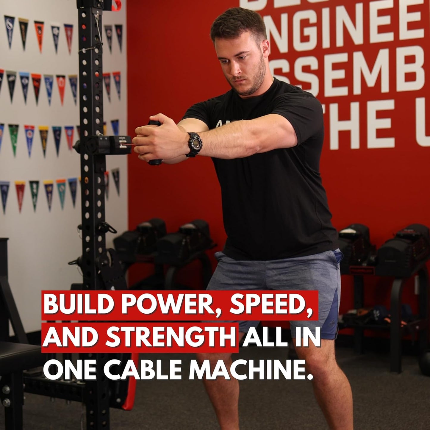 Ancore Pro: Home Gym Cable Machine | Portable Workout System for Strength Training | Comes with Mount for a Squat Rack or Pole | Full-Body Workout | Used by 100+ Pro Teams
