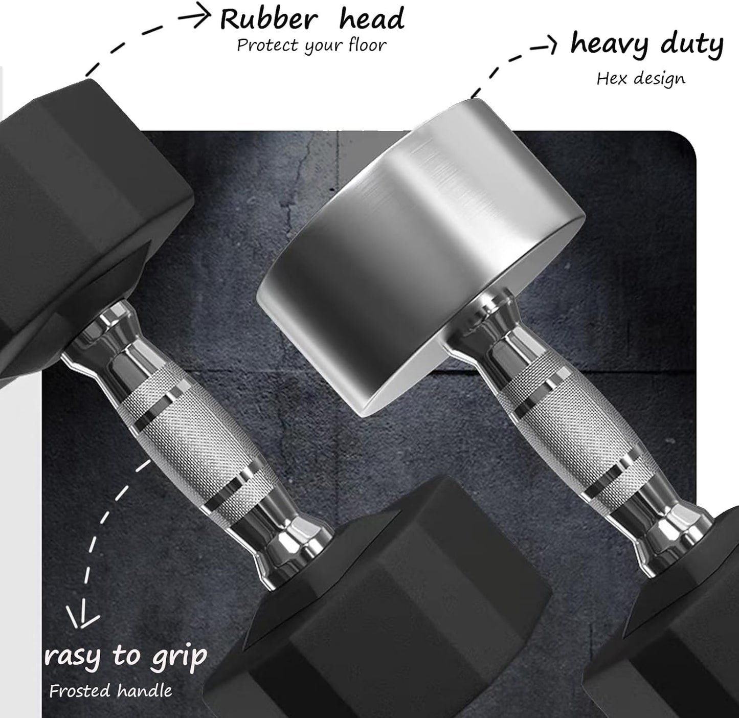 350/450/550 lbs Hex Weight Dumbbells Sets with Rack Rubber Encased Dumbbell Free Weights Set for Home Gym Weight Rack with Dumbbells Set