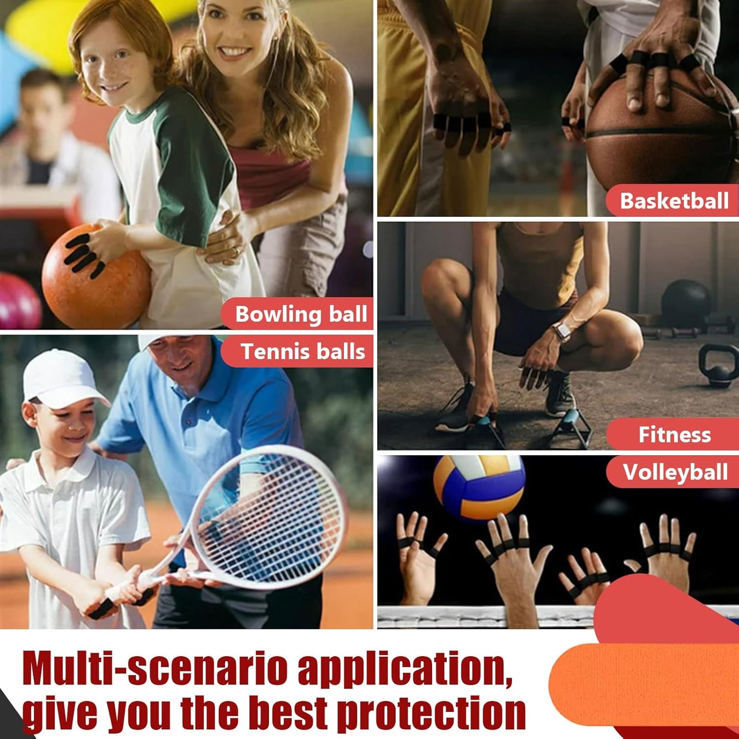 100 PCS Bowling Thumb Tape - Bowling Finger Tape - Thumb Tape Protector for Bowling(Multiple Colors, 1 x 2.8 Inches, Breathable)