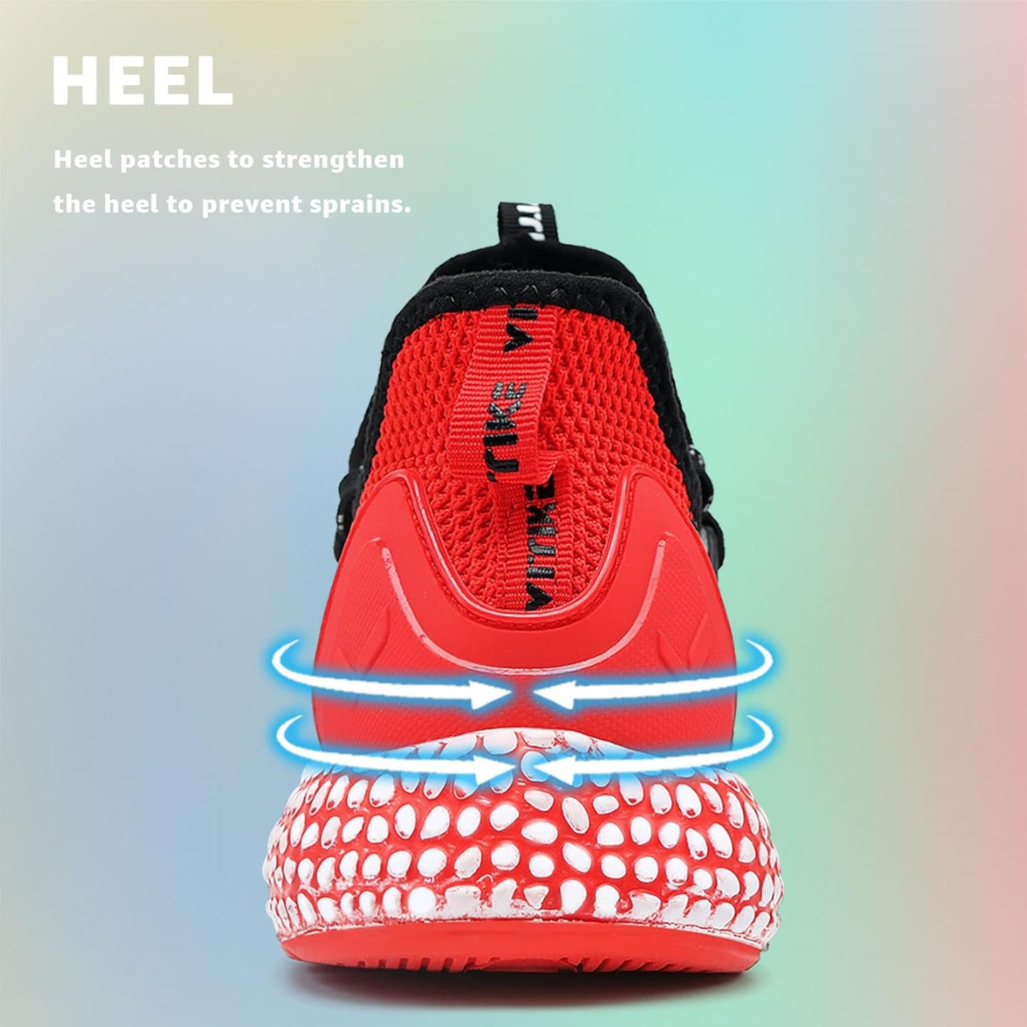 WETIKE Boy's Shoes Mesh Slip on Lightweight Running Sneakers